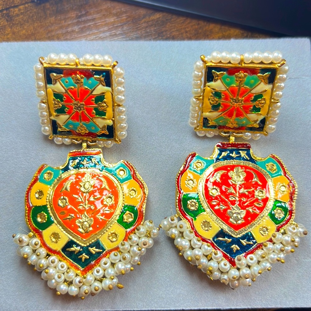 Statement, Multi Colour Earrings - image 1